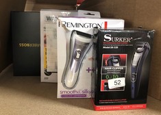 QUANTITY OF ITEMS TO INCLUDE REMINGTON CORDLESS ELECTRIC LADY SHAVER FOR WOMEN (RECHARGEABLE, 30 MINUTE USAGE, WET & DRY, SHOWERPROOF, MOISTURISING STRIP WITH ALOE VERA, BIKINI ATTACHMENT, STORAGE PO