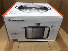 LE CREUSET FAITOUT STAINLESS STEEL STOCKPOT 10.4L 28CM: LOCATION - F RACK