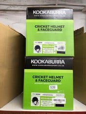 X2 KOOKABURRA UNISEX (56-58 CM) KOOKABURRA PRO 600F CRICKET HELMET MEDIUM 56 58 CM , NAVY, M UK: LOCATION - G RACK