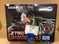 GIGABYTE Z790 GAMING X AX MOTHERBOARD - SUPPORTS INTEL CORE 14TH CPUS, 16*+1+2 PHASES DIGITAL VRM, UP TO 7600MHZ DDR5, 4X PCIE 4.0 M.2, WI-FI 6E, 2.5GBE LAN, USB 3.2 GEN 2: LOCATION - G RACK