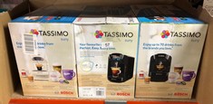 QUANTITY OF ITEMS TO INCLUDE TASSIMO BY BOSCH SUNY 'SPECIAL EDITION' TAS3102GB COFFEE MACHINE,1300 WATT, 0.8 LITRE - BLACK: LOCATION - A RACK