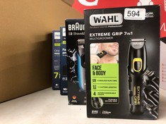 QUANTITY OF ITEMS TO INCLUDE WAHL EXTREME GRIP 7 IN 1 MULTIGROOM, BEARD TRIMMER FOR MEN, NOSE HAIR TRIMMER, MEN’S STUBBLE TRIMMERS, BODY SHAVER, MALE GROOMING SET, BODY TRIMMING, GROOMING SET- BLACK: