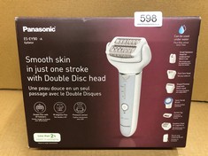 PANASONIC ES-EY90-A511 WET AND DRY EPILATOR, DOUBLE DISC WITH 60 TWEEZERS, FLEXIBLE 90 DEGREES PIVOTING HEAD, 3 SPEED SETTING AND LED LIGHT, UP TO 30 MINUTES OPERATION TIME.: LOCATION - G RACK