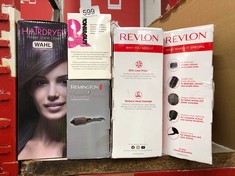 QUANTITY OF ITEMS TO INCLUDE REVLON ONE-STEP HAIR DRYER AND VOLUMIZER FOR MID TO LONG HAIR (ONE-STEP, 2-IN-1 STYLING TOOL, IONIC AND CERAMIC TECHNOLOGY, UNIQUE OVAL DESIGN) RVDR5222: LOCATION - G RAC