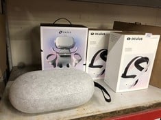 QUANTITY OF ASSORTED ITEMS TO INCLUDE OCULUS QUEST HEAD STRAP : LOCATION - BACK RACK