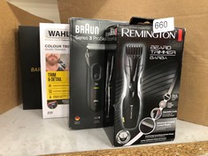 QUANTITY OF ASSORTED ITEMS TO INCLUDE REMINGTON BEARD TRIMMER : LOCATION - BACK RACK