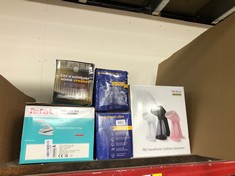 QUANTITY OF ASSORTED ITEMS TO INCLUDE RUSSELL HOBBS POWERSTEAM ULTRA IRON: LOCATION - BACK RACK