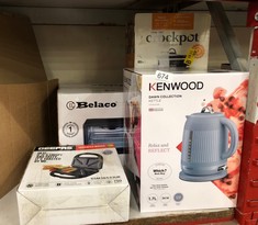 QUANTITY OF ASSORTED ITEMS TO INCLUDE KENWOOD DAWN COLLECTION KETTLE : LOCATION - BACK RACK