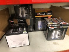 QUANTITY OF ASSORTED ITEMS TO INCLUDE RUSSELL HOBBS QUIET BOIL KETTLE : LOCATION - BACK RACK