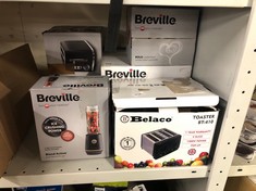 QUANTITY OF ITEMS TO INCLUDE BREVILLE BLEND ACTIVE PERSONAL BLENDER & SMOOTHIE MAKER | 350W | 1 PORTABLE BLEND ACTIVE BOTTLE (600ML) | LEAK PROOF LID | BLACK & GOLD [VBL251]: LOCATION - BACK RACK