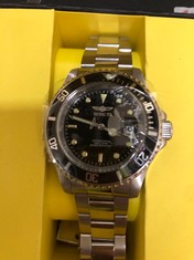 INVICTA SILVER & BLACK MECHANICAL WATCH : LOCATION - A RACK