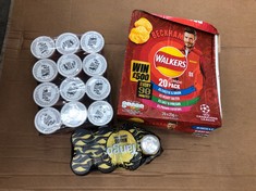 PALLET OF ASSORTED FOOD AND DRINK ITEMS TO INCLUDE WALKERS CLASSIC 20 PACK OF CRISPS SOME ITEMS MAY BE PAST BEST BEFORE DATE: LOCATION - MIDDLE FLOOR(COLLECTION OR OPTIONAL DELIVERY AVAILABLE)