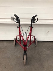 NRS HEALTHCARE 3 WHEEL STEEL ROLLATOR WALKING AID: LOCATION - FRONT FLOOR(COLLECTION OR OPTIONAL DELIVERY AVAILABLE)