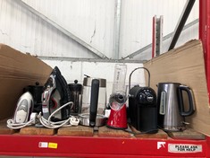 QUANTITY OF ASSORTED KITCHEN ITEMS TO INCLUDE LAVAZZA COFFEE MACHINE : LOCATION - LEFT RACK(COLLECTION OR OPTIONAL DELIVERY AVAILABLE)