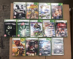 QUANTITY OF ASSORTED XBOX 360 GAMES TO INCLUDE MAX PAYNE 3 18+ ID MAY BE REQUIRED - COLLECTION ONLY - LOCATION RIGHT RACK