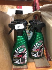 QUANTITY OF ASSORTED ITEMS TO INCLUDE TURTLEWAX RED LINE WHEEL CLEANER - COLLECTION ONLY - LOCATION RIGHT RACK