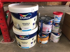 QUANTITY OF ASSORTED ITEMS TO INCLUDE DULUX MAGNOLIA MATT WALLS & CEILINGS PAINT - COLLECTION ONLY - LOCATION RIGHT RACK