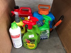 QUANTITY OF ASSORTED GARDEN ITEMS TO INCLUDE RESOLVA XPRESS WEED KILLER  - COLLECTION ONLY - LOCATION RIGHT RACK