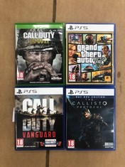 QUANTITY OF ASSORTED GAMES TO INCLUDE THE CALLISTO PROTOCOL FOR PS5 18+ ID MAY BE REQUIRED - COLLECTION ONLY - LOCATION RIGHT RACK