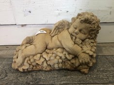 BACCUS CHERUB SMALL CHERUB LYING ON A BED OF GRAPES - COLLECTION ONLY - LOCATION FRONT FLOOR