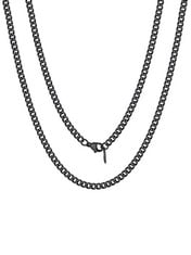 QUANTITY OF ASSORTED ITEMS TO INCLUDE FOCALOOK CHOKER BLACK NECKLACE CHAIN FOR WOMEN GIRLS FASHION JEWELRY HYPOALLERGENIC STAINLESS STEEL BLACK GUN PLATED 3MM 1:1 HIP HOP DURABLE THIN SOLID CUBAN CUR