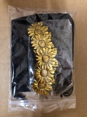 QUANTITY OF ASSORTED ITEMS TO INCLUDE KKJOY VINTAGE SUNFLOWER HAIR CLIPS BARRETTES HAND CRAFTED SPRING CLIP METAL HAIR PIN HEADPIECES WEDDING BRIDAL HAIR ACCESSORIES FOR WOMEN GIRLS RRP £427: LOCATIO