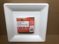 9X ECO SOUL PAPER PLATES RRP £100: LOCATION - RACK B