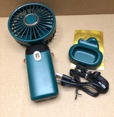 QUANTITY OF ASSORTED ITEMS TO INCLUDE MARY'S GIFT PORTABLE FAN HANDHELD MINI FAN WITH 5 SPEEDS BUILT-IN 3000MAH BATTERY USB RECHARGEABLE DESKTOP FOLDABLE FANS FOR INDOOR OUTDOOR TRAVEL OFFICE HOME, G