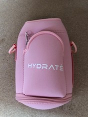 16 X HYDRATE PINK CARRIER SLEEVE ACCESSORY FOR STAINLESS STEEL XL JUG 1.3 LITRE - WITH CARRYING STRAP AND PHONE POUCH - PROTECTIVE AND INSULATING NEOPRENE COVER FOR YOUR WATER BOTTLE - TOTAL RRP £133