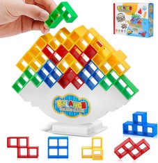 37 X SDZ MO TETRA TOWER BALANCE GAME,SWING STACK BALANCE TOY,DIY ASSEMBLING VERSATILE TOY STACKING BLOCKS BALANCE PUZZLE ASSEMBLY BRICKS GIFT FOR KIDS (32PCS) - TOTAL RRP £154: LOCATION - RACK E