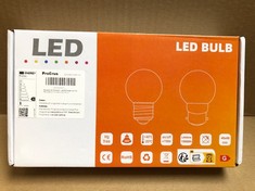 QUANTITY OF ASSORTED ITEMS TO INCLUDE PROCRUS B22 1W LED BAYONET LIGHT BULBS,B22 G45 GOLF BALL MINI GLOBE BULB,WARM WHITE,EQUIVALENT 5W INCANDESCENT BULBS,NON-DIMMABLE,PACK OF 10 RRP £350: LOCATION -