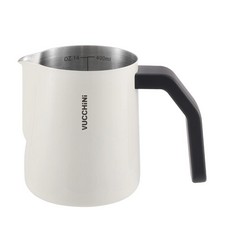 18 X ZUCCHINI MILK JUG,STAINLESS STEEL,400ML,COLOR CREAM,FROTHING PITCHER FOR LATTE ART ESPRESSO MACHINE ACCESSORIES - TOTAL RRP £124: LOCATION - RACK E