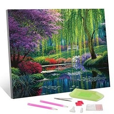 QUANTITY OF ASSORTED ITEMS TO INCLUDE 5D DIY DIAMOND ART AND CRAFT PAINTING KITS FULL DRILL, LANDSCAPE DIAMOND PAINTING, CRYSTAL RHINESTONE CROSS STITCH EMBROIDERY CANVAS PAINTING DIAMOND PAINTING FO