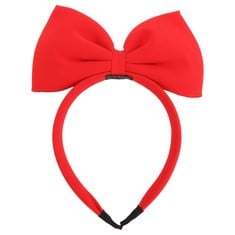QUANTITY OF ASSORTED ITEMS TO INCLUDE FRCOLOR GIRLS BOWKNOT HEADBANDS CHRISTMAS HAIR HOOPS BIG BOW HAIR BAND PARTY HEADWEAR (RED): LOCATION - RACK E