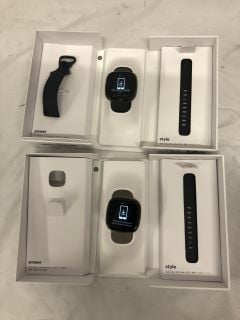 X2 FITBIT SENSE SMART WATCH: MODEL NO FB512BKBK  [JPTE62817]: LOCATION - L1