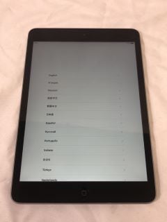 APPLE IPAD MINI 2 16GB TABLET WITH WIFI: MODEL NO A1489  [JPTE62703]: LOCATION - L2