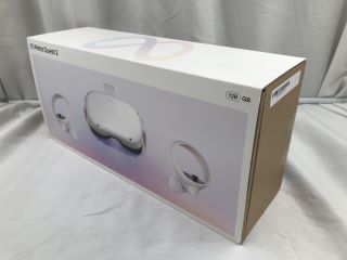 META QUEST 2 128GB VR HEADSET (RRP - £200): MODEL NO KW49CM  [JPTE62539]: LOCATION - B2