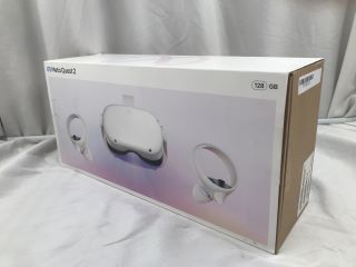 META QUEST 2 128GB VR HEADSET (RRP - £200): MODEL NO KW49CM  [JPTE62510]: LOCATION - B2