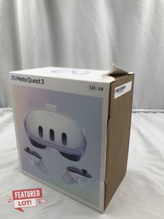 META QUEST 3 128GB VR HEADSET (RRP - £480): MODEL NO S3A. (SEALED UNIT).  [JPTE62680]: LOCATION - A1