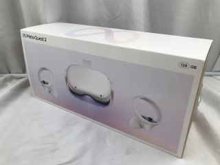 META QUEST 2 128GB VR HEADSET (RRP - £200): MODEL NO KW49CM  [JPTE62554]: LOCATION - B2