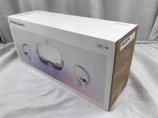 META QUEST 2 128GB VR HEADSET (RRP - £200): MODEL NO KW49CM  [JPTE62541]: LOCATION - B2