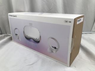 META QUEST 2 128GB VR HEADSET (RRP - £200): MODEL NO KW49CM  [JPTE62572]: LOCATION - B2