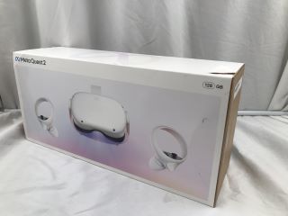 META QUEST 2 128GB VR HEADSET (RRP - £200): MODEL NO KW49CM  [JPTE62642]: LOCATION - B3