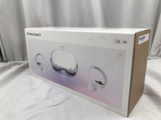 META QUEST 2 128GB VR HEADSET (RRP - £200): MODEL NO KW49CM  [JPTE62506]: LOCATION - B3