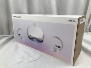 META QUEST 2 128GB VR HEADSET (RRP - £200): MODEL NO KW49CM  [JPTE62505]: LOCATION - B3