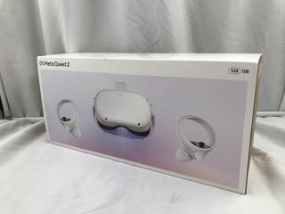 META QUEST 2 128GB VR HEADSET (RRP - £200): MODEL NO KW49CM  [JPTE62507]: LOCATION - B3