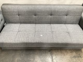 SOFA BED AND STORAGE GRAY FABRIC H:72 W:180 D:85