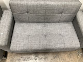 SOFA BED AND STORAGE GRAY FABRIC H:72 W:150 D:85