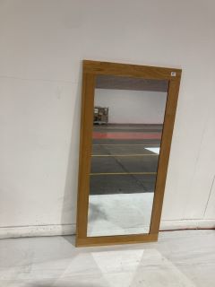 LARGE MIRROR WITH WOODEN FRAME