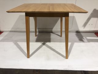 WOODEN SQUARE DROP LEAF TABLE